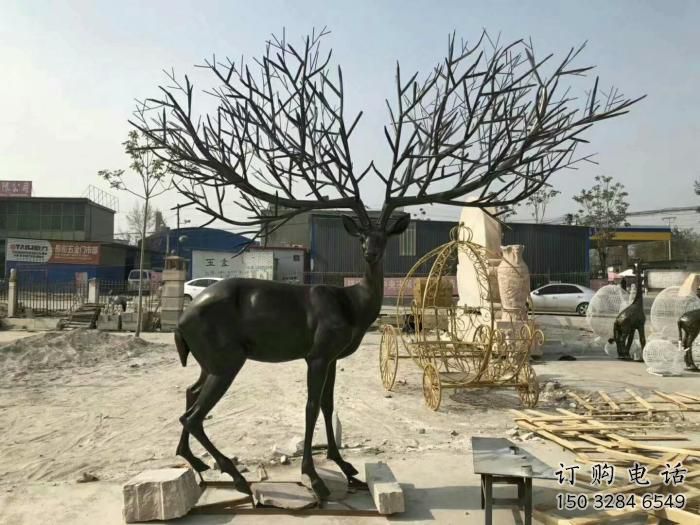 麋鹿雕塑廠家 仿銅色系 不銹鋼麋鹿雕塑加工商 麋鹿雕塑廠家 仿銅色系 不銹鋼麋鹿雕塑加工商