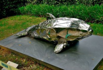 不銹鋼魚(yú)雕塑 片狀魚(yú)小品 不銹鋼片狀魚(yú)雕塑廠家
