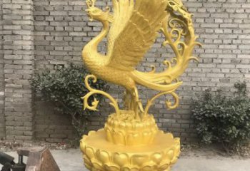 金色孔雀雕塑廠家 臺(tái)式擺放 大型孔雀雕塑生產(chǎn)制作
