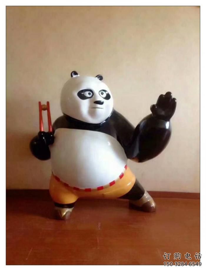 練舞熊貓雕塑廠家 盼盼貓 熊貓雕塑規(guī)格特點