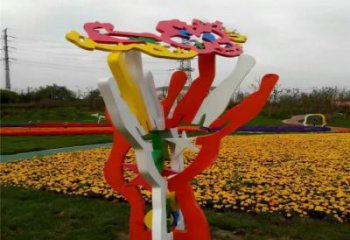 鏤空花樹雕塑廠家 抽象園林不銹鋼雕塑