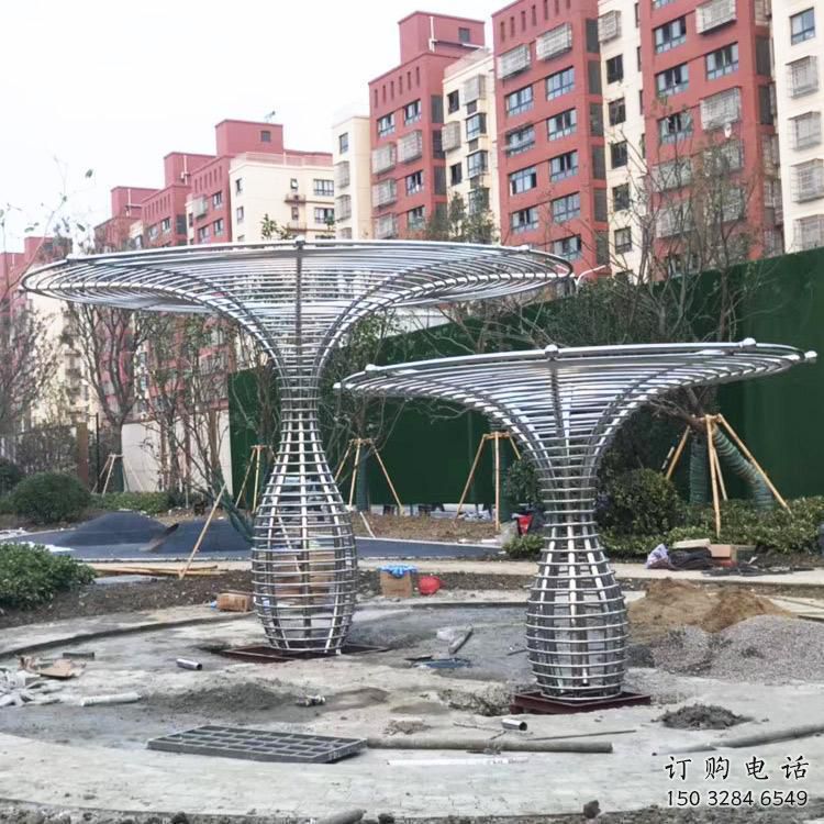 鋼管樹(shù)雕塑 鏡面不銹鋼鋼管樹(shù)雕塑