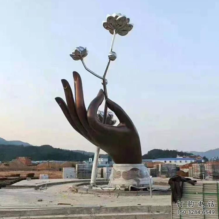 拈花手雕塑 戶外不銹鋼拈花手雕塑廠家 拈花手雕塑 戶外不銹鋼拈花手雕塑廠家