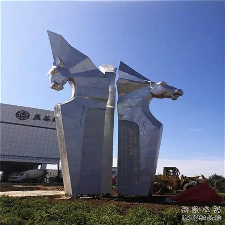 馬頭雕塑 地標(biāo)形象牌 不銹鋼馬頭雕塑廠家 馬頭雕塑 地標(biāo)形象牌 不銹鋼馬頭雕塑廠家