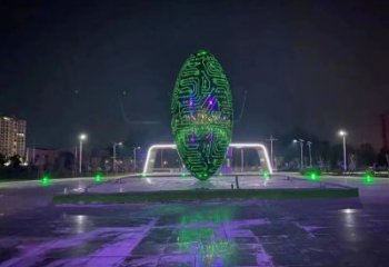 鏤空發(fā)光球雕塑廠(chǎng)家 變光原理設(shè)計(jì) 不銹鋼發(fā)光球雕塑
