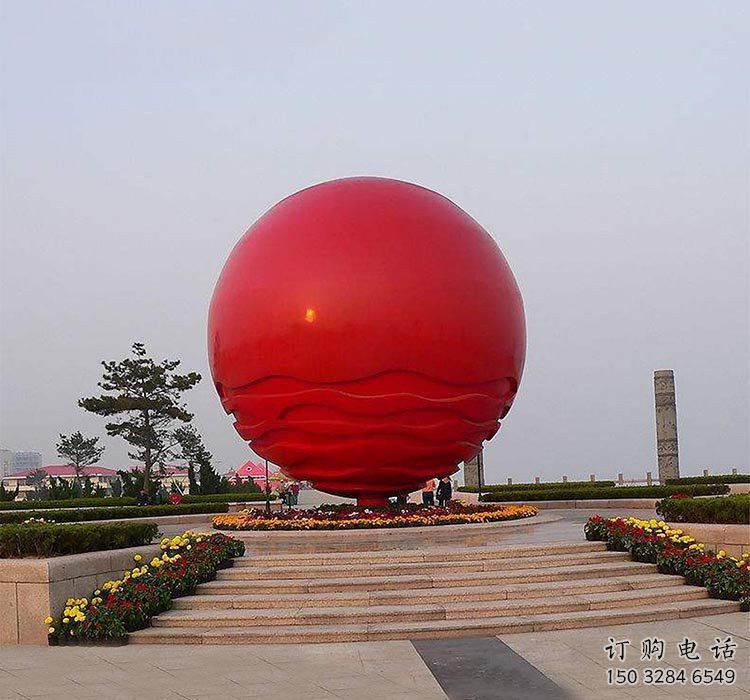 紅日雕塑廠家 地標景觀建筑 不銹鋼紅日雕塑生產(chǎn)