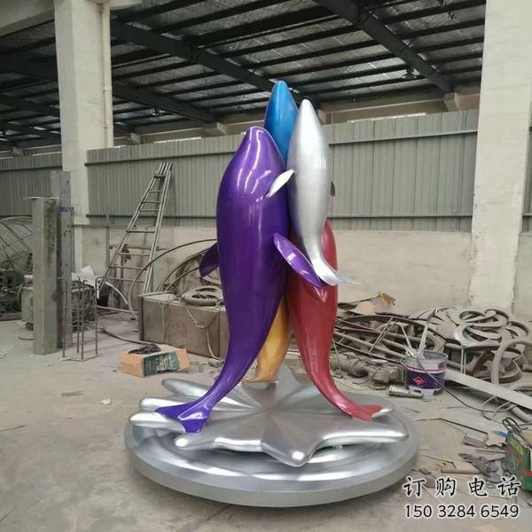 戶外海豚雕塑廠家 海洋賓館小品 酒店拉絲海豚雕塑 戶外海豚雕塑廠家 海洋賓館小品 酒店拉絲海豚雕塑