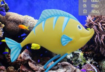 商場(chǎng)魚(yú)兒雕塑廠家 中式室內(nèi)小品 酒店彩繪魚(yú)兒雕塑