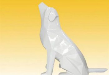 切面狗雕塑廠家 現(xiàn)代抽象擺件 商場(chǎng)切面狗雕塑