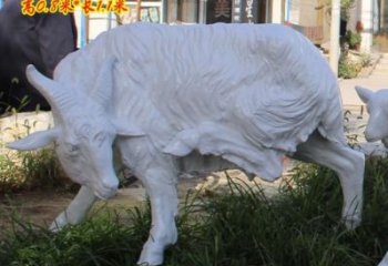 風景區(qū)山羊雕塑廠家 中式室內(nèi)擺件 戶外仿真山羊雕塑