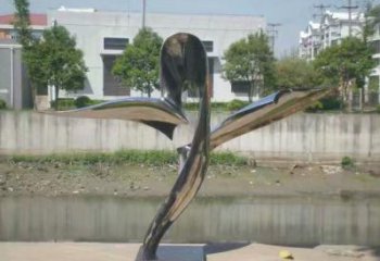 啞光飛鷹雕塑廠家 大型創(chuàng)意擺件 風景區(qū)抽象飛鷹雕塑
