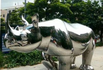草地犀牛雕塑廠家 海洋異形小品 室內(nèi)異形犀牛雕塑
