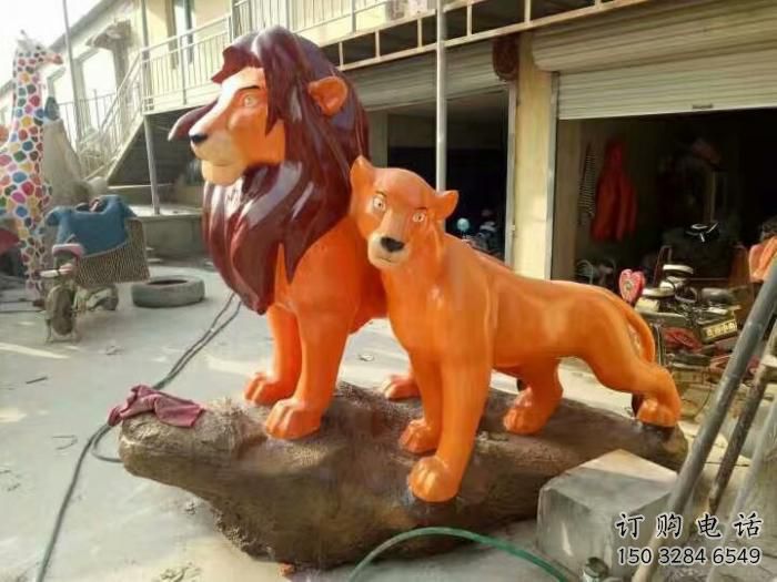 室內(nèi)雄獅雕塑廠家 大型風(fēng)景區(qū)小品 步行街仿真雄獅雕塑