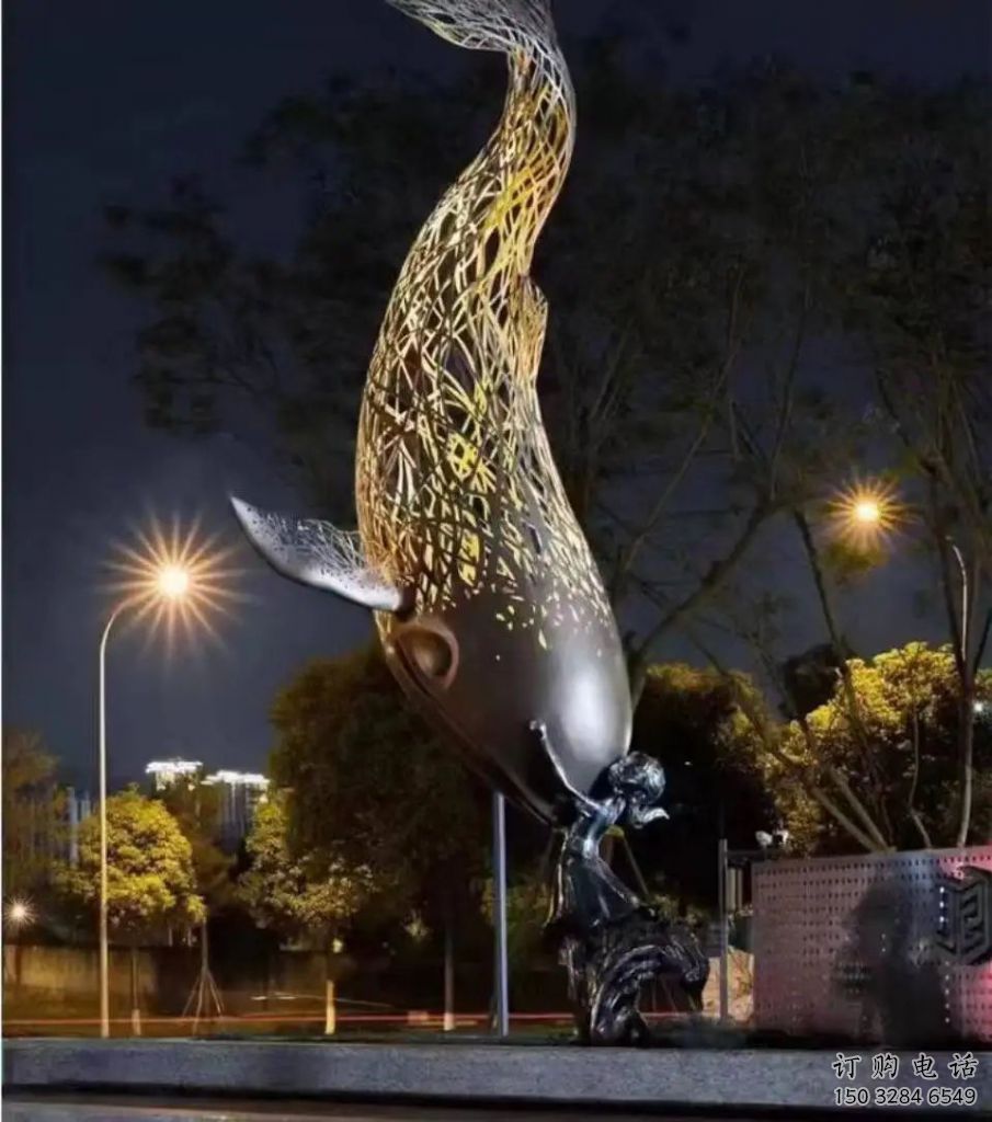 鏤空金魚雕塑廠家 現(xiàn)代抽象擺件 戶外切面金魚雕塑 鏤空金魚雕塑廠家 現(xiàn)代抽象擺件 戶外切面金魚雕塑
