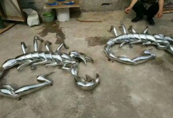 鏡面蝎子雕塑廠(chǎng)家 現(xiàn)代創(chuàng)意擺件 商場(chǎng)仿真蝎子雕塑