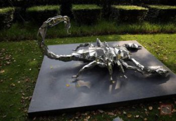 抽象蝎子雕塑廠(chǎng)家 創(chuàng)意戶(hù)外擺件 公園噴漆蝎子雕塑