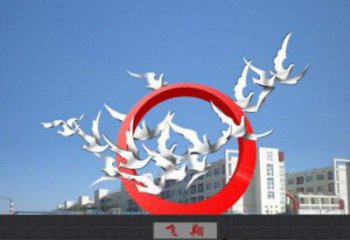廣場(chǎng)飛鴿雕塑廠家 歐式創(chuàng)意擺件 風(fēng)景區(qū)現(xiàn)代飛鴿雕塑
