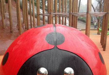 戶外瓢蟲(chóng)雕塑廠家 公園廣場(chǎng)小品 房地產(chǎn)幾何瓢蟲(chóng)雕塑
