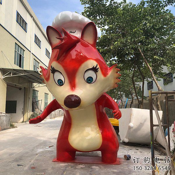 步行街狐貍雕塑廠家 創(chuàng)意卡通擺件 草地仿真狐貍雕塑 步行街狐貍雕塑廠家 創(chuàng)意卡通擺件 草地仿真狐貍雕塑