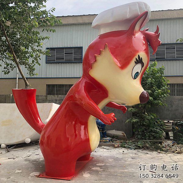烤漆狐貍雕塑廠家 卡通噴漆擺件 廣場現(xiàn)代狐貍雕塑 烤漆狐貍雕塑廠家 卡通噴漆擺件 廣場現(xiàn)代狐貍雕塑