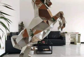 步行街奔馬雕塑廠(chǎng)家 創(chuàng)意歐式擺件 戶(hù)外切面奔馬雕塑
