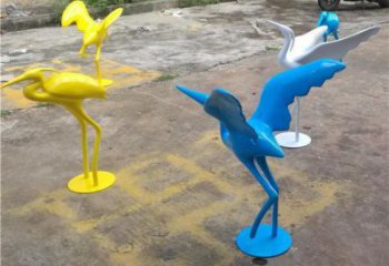 草地雀鳥(niǎo)雕塑廠(chǎng)家 公園異形小品 戶(hù)外異形雀鳥(niǎo)雕塑