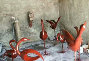 庭院雀鳥(niǎo)雕塑廠(chǎng)家 歐式仿真擺件 戶(hù)外噴漆雀鳥(niǎo)雕塑