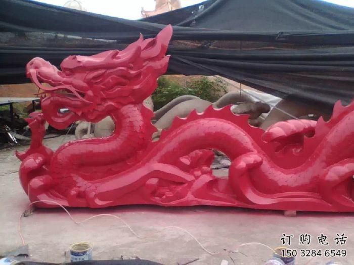 烤漆臥龍雕塑廠家 現(xiàn)代戶外小品 游樂場(chǎng)異形臥龍雕塑
