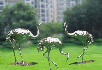 鍛造鴕鳥(niǎo)雕塑廠(chǎng)家 卡通鏡面擺件 廣場(chǎng)啞光鴕鳥(niǎo)雕塑