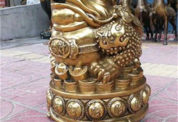 步行街金蟾雕塑廠家 創(chuàng)意烤漆擺件 大型仿真金蟾雕塑