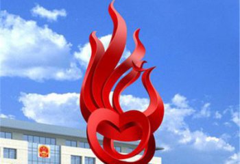 鍛造火鳳凰雕塑廠家 街頭噴漆擺件 廣場(chǎng)創(chuàng)意火鳳凰雕塑