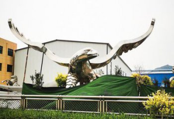 公園雄鷹雕塑廠家 中式噴漆小品 風景區(qū)仿古雄鷹雕塑