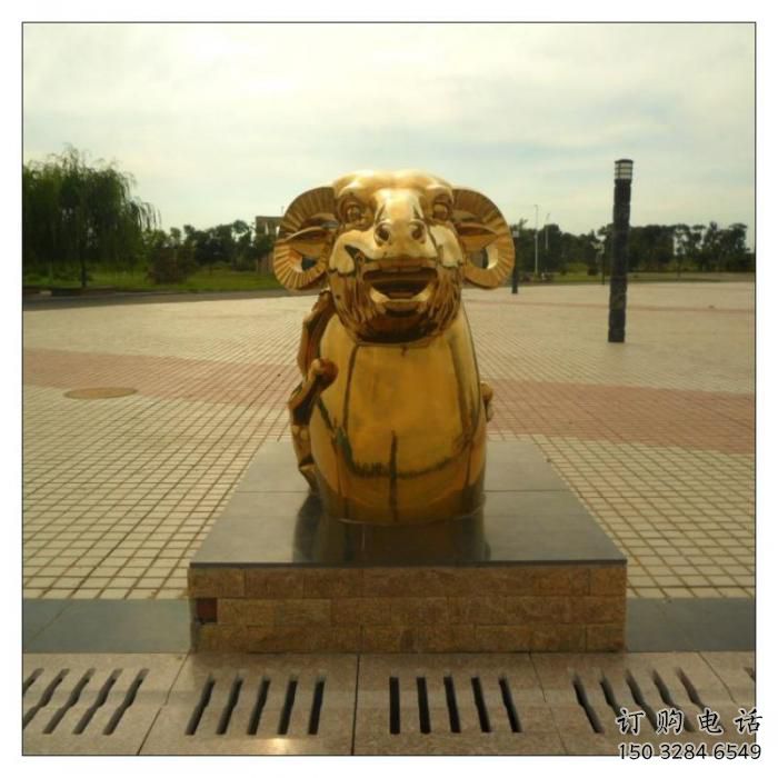 風(fēng)景區(qū)十二生肖雕塑廠家 中式創(chuàng)意擺件 電鍍十二生肖雕塑