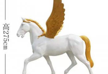 商場(chǎng)飛馬雕塑廠家 中式戶外小品 酒店拉絲飛馬雕塑