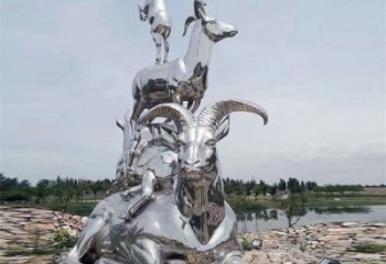 鍛造小羊雕塑廠家 現(xiàn)代公園擺件 廣場(chǎng)鏡面小羊雕塑