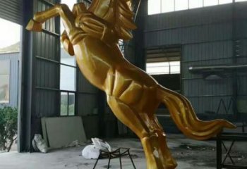別墅金馬雕塑廠家 現(xiàn)代噴漆小品 大型廣場金馬雕塑