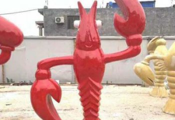 公園大蝦雕塑廠家 中式烤漆小品 風景區(qū)仿古大蝦雕塑
