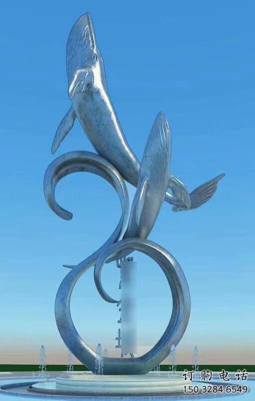 鍛造魚(yú)躍龍門(mén)雕塑廠家 公園廣場(chǎng)噴漆擺件 