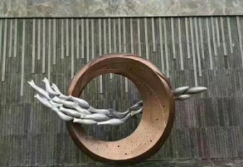 幾何魚(yú)躍龍門(mén)雕塑廠家 中式戶(hù)外創(chuàng)意擺件 