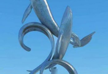 鍛造魚(yú)躍龍門(mén)雕塑廠家 公園廣場(chǎng)噴漆擺件 