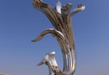 游樂(lè)場(chǎng)鳳鳥(niǎo)雕塑廠家 抽象鏡面擺件 戶外鍛造鳳鳥(niǎo)雕塑