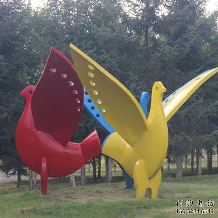 風(fēng)景區(qū)鴿子雕塑廠家 中式戶外擺件 大型創(chuàng)意鴿子雕塑