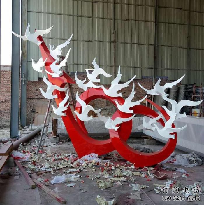 風景區(qū)和平鴿雕塑廠家 中式戶外擺件 歐式創(chuàng)意和平鴿雕塑