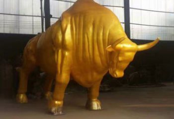 別墅金牛雕塑廠家 戶外噴漆小品 創(chuàng)意金牛雕塑