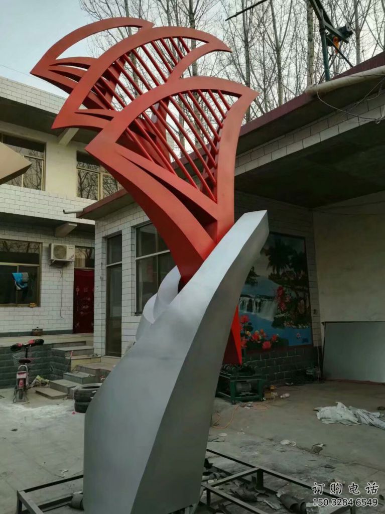 抽象扇形雕塑廠家 烤漆工藝小品 戶外不銹鋼扇形雕塑 抽象扇形雕塑廠家 烤漆工藝小品 戶外不銹鋼扇形雕塑