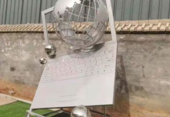 烤漆電腦雕塑廠家 校園小品 戶外不銹鋼電腦雕塑