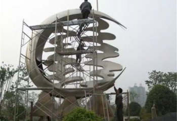 廣場(chǎng)喜字雕塑廠家 戶外小品 大型不銹鋼喜字雕塑