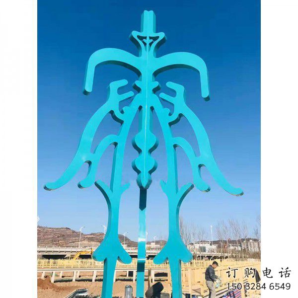仿古甲骨文雕塑廠(chǎng)家 公園小品 房地產(chǎn)不銹鋼甲骨文雕塑