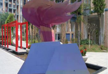 園林火炬雕塑廠家 現(xiàn)代烤漆小品 中式不銹鋼火炬雕塑