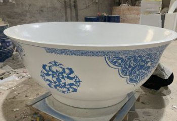 戶(hù)外大碗雕塑廠家 噴漆公園小品 燈光不銹鋼大碗雕塑